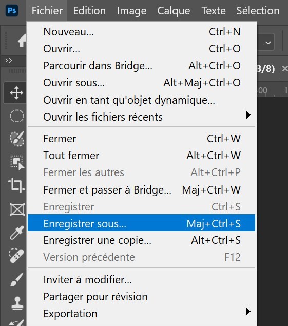 Enregistrer vos fichiers pour l’impression ou les réseaux sociaux